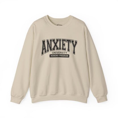Anxiety University Crewneck Sweatshirt - Cozy Mental Health Apparel, Gift for Students, Relaxed Fit Sweatshirt, Perfect for Everyday [...]