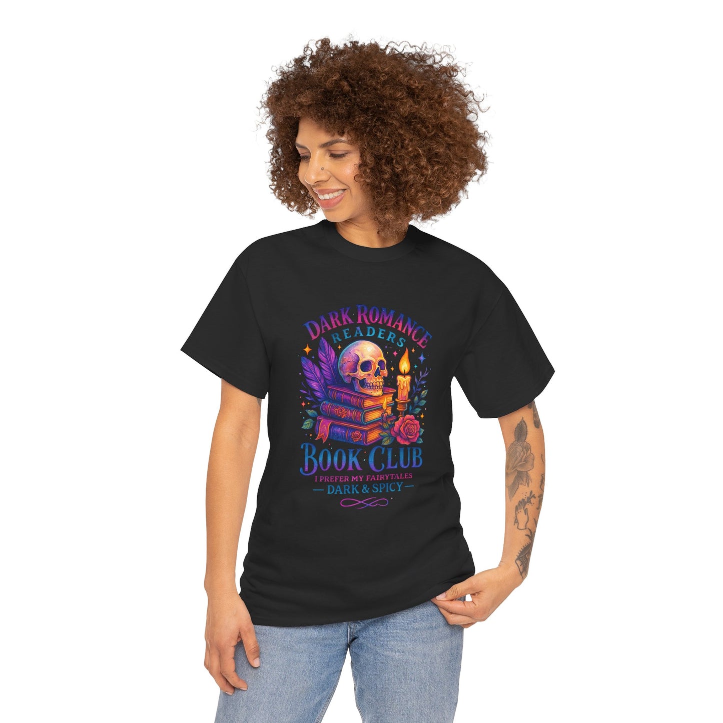 Dark Romance Book Club Tee, Unisex Cotton Graphic Tee, Ideal Gift for Readers, Cozy Bookworm Apparel, Great for Book Lovers, Nerdy T-Shirt