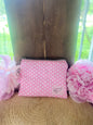 Pink Polka Dot Keychain wallet
