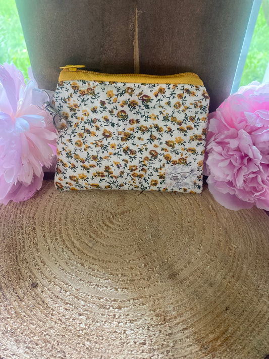 Tiny yellow flower Keychain Wallet (limited edition)