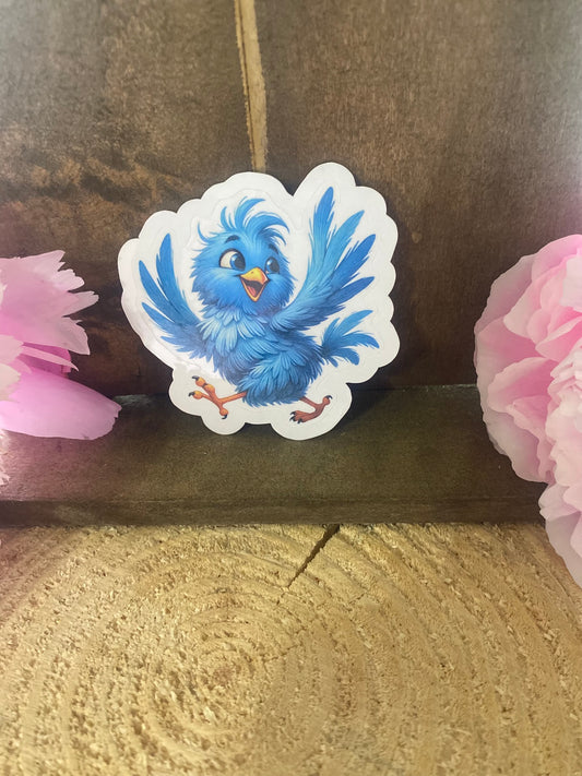 Blue bird Dancing sticker