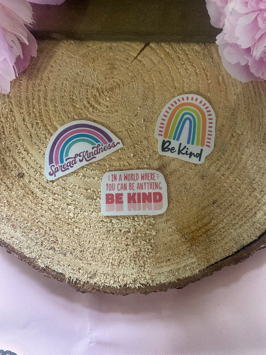 Rainbow Be Kind sticker set