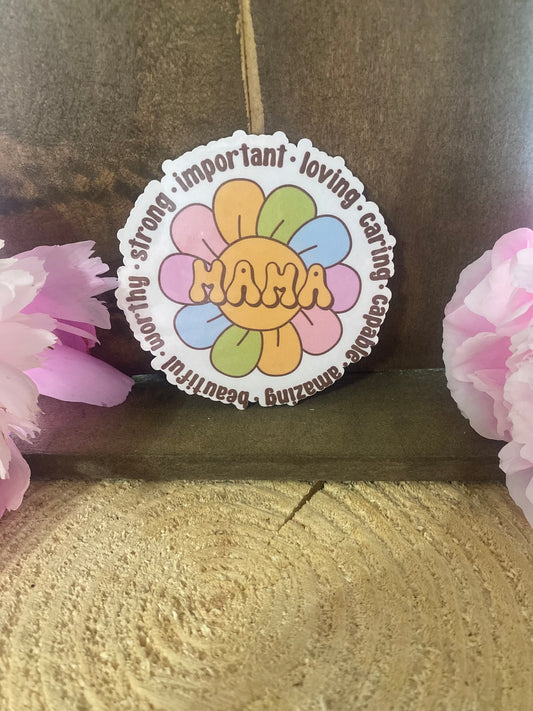 Mama oops sticker