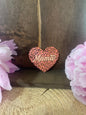 Heart shaped leopard sticker