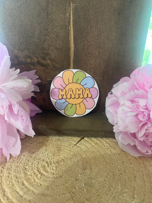Mama flower sticker