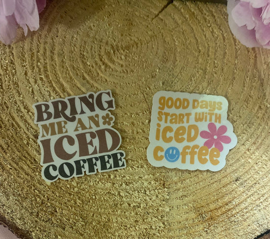 Bring me an Iced Coffee sticker set