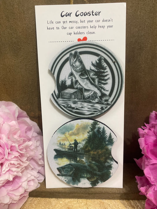 Fishing Car Coaster set