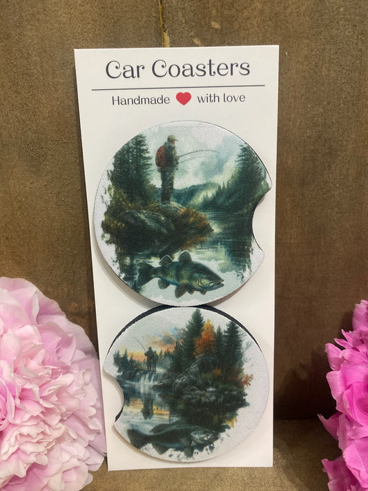 Fishing Car Coaster set