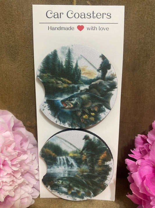 Fishing Car Coaster set