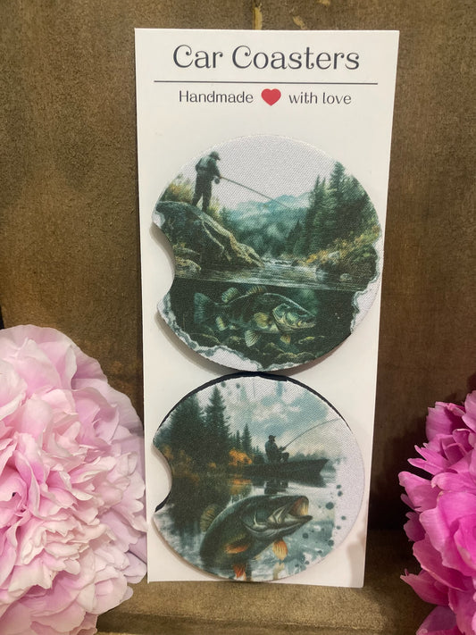 Fishing Car Coaster set