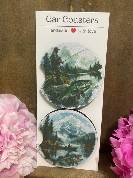 Fishing Car Coaster set