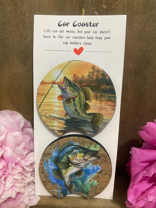 Fishing Car Coaster set