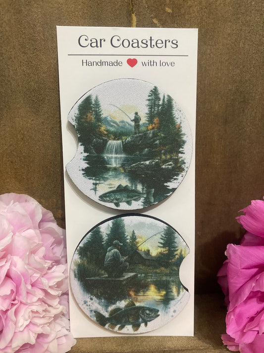 Fishing Car Coaster set