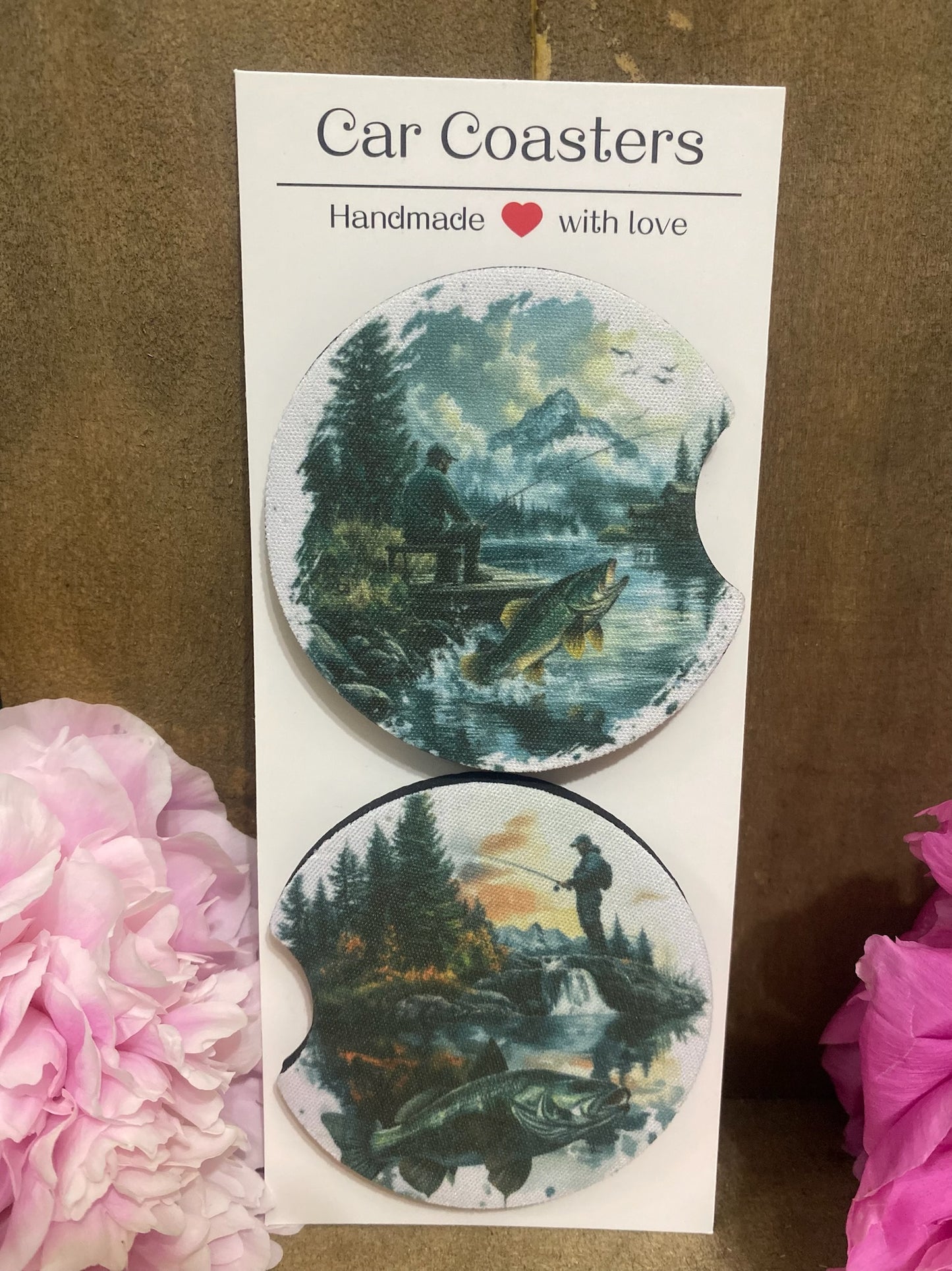 Fishing Car Coaster set