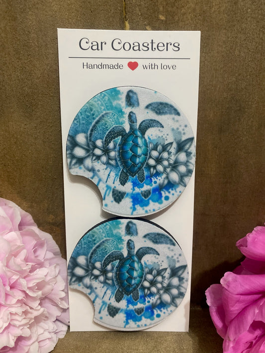 Sea Turtle Car Coaster set