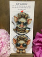 Miss Pig Coffee Car Coaster set