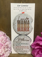 Loved Mama/ Mother Definition Car Coaster set