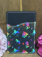 Neon Pit Bull Phone Card Wallet