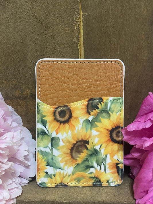 Sunflower Phone Card Wallet