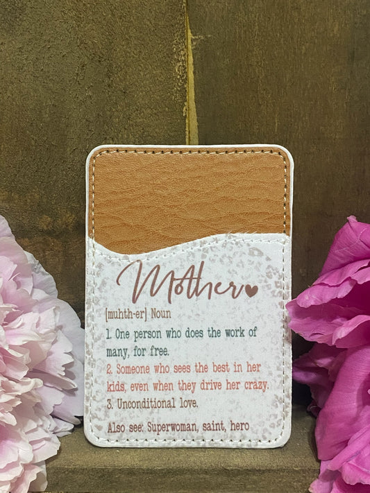 Mother Definition Phone Card Wallet