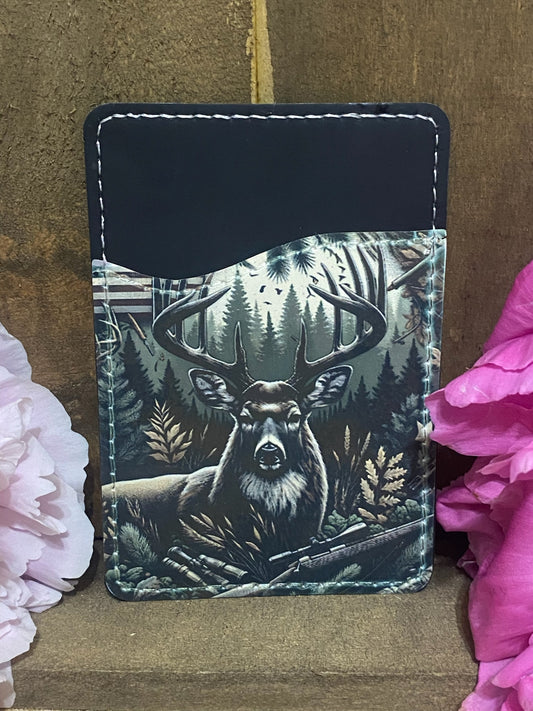 Buck Hunting Phone Card Wallet