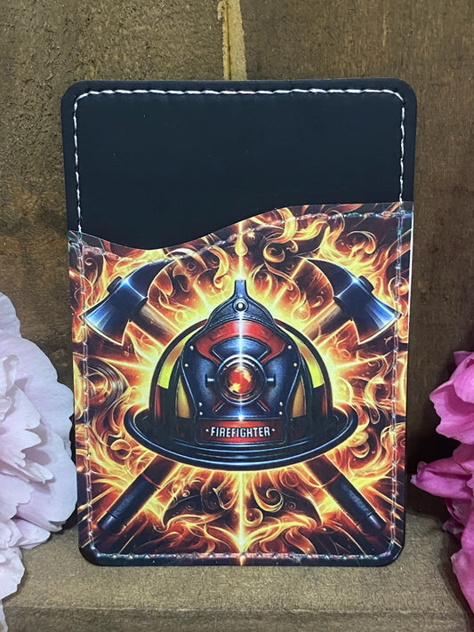Firefighter Phone Card Wallet