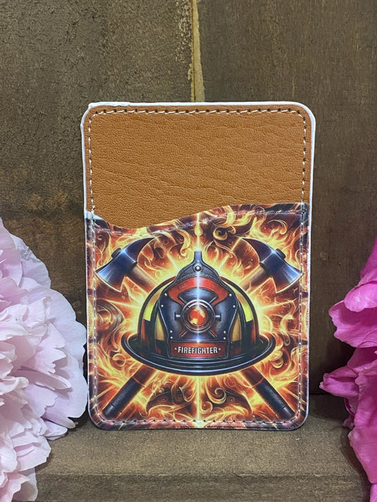 Firefighter Phone Card Wallet