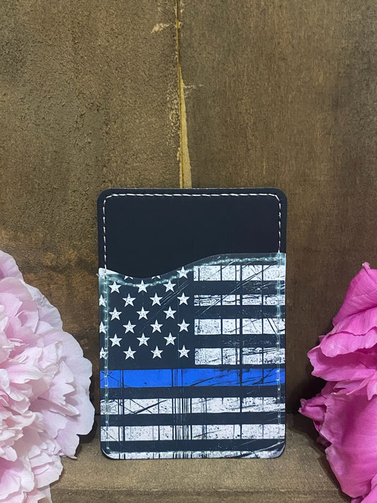 Honor the Blue Phone Card Wallet