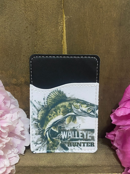Walleye Hunter Phone Card Wallet