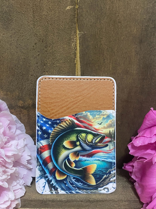 American Bass Fishing Phone Card Wallet