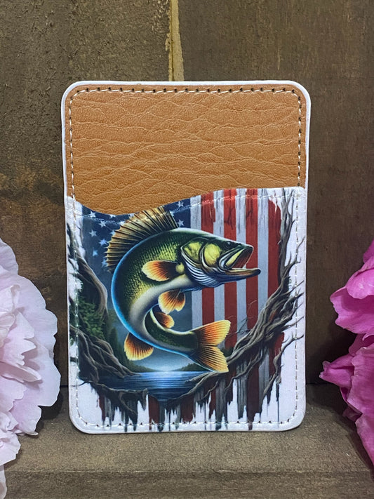 American Bass Fishing Phone Card Wallet