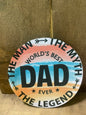 World's Best Dad Coaster set