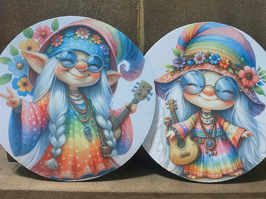 Hippie Chics 4 inch coaster set