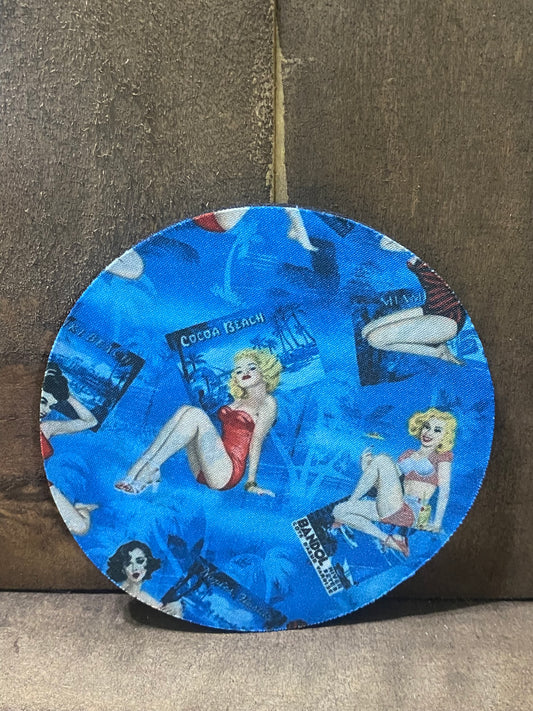 Pin -up Girls Beach 4 inch Coaster set