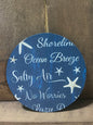 Beach Words 4 inch Coaster set