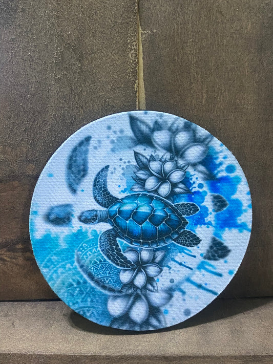 Sea Turtle 4 inch coaster set