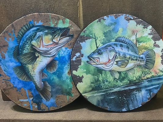 Fishing 4 Inch coaster set
