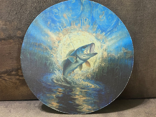Fishing 4 inch coaster set