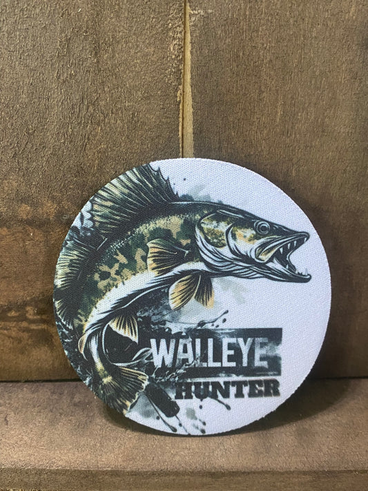 Walleye Hunter 3.75 inch Coaster set