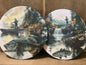 Fishing 3.75 inch coaster set