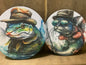 Catfish in Hats 3.75 inch coaster set