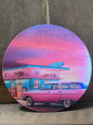 Classic Car & Diner 4 inch car coaster set