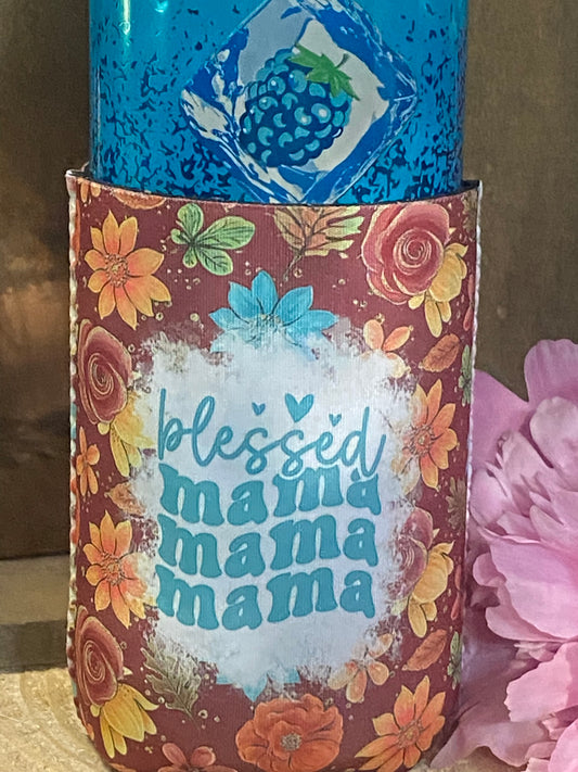 Blessed Mama 12oz. can koozie