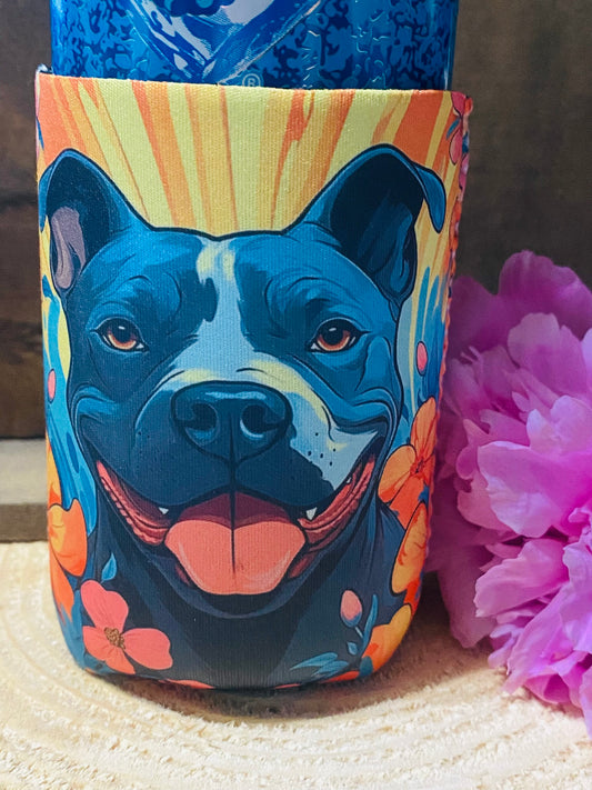 Pit bull 12 oz. can koozie