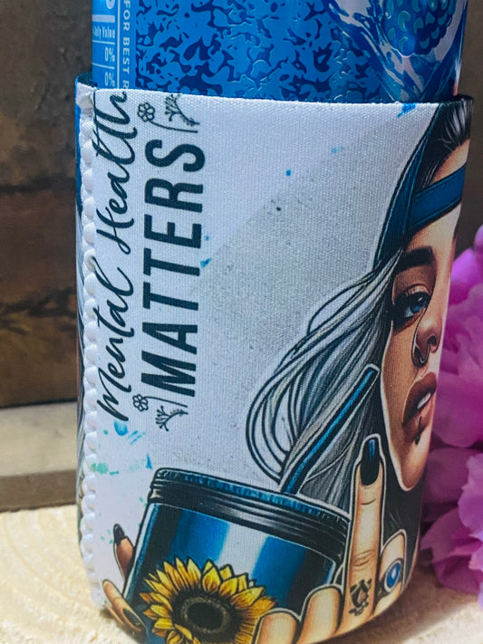 Mental Health Matters 12oz. can koozie