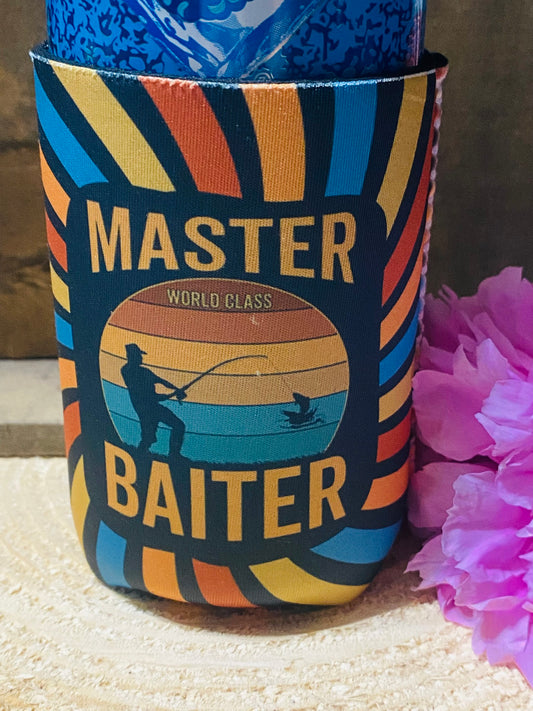 Master Baiter Fishing 12oz. can koozie