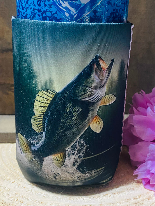Fish 12oz, can koozie
