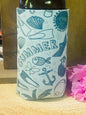 Summer collage slim can/bottle koozie