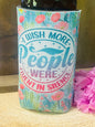 Wish more people were fluent in silence slim can/ bottle koozie