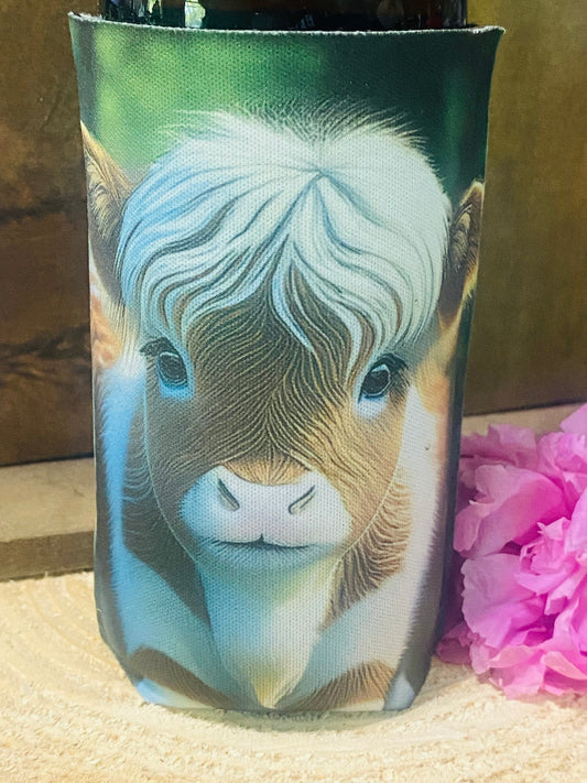 Cut cow and Bum slim can/ bottle koozie